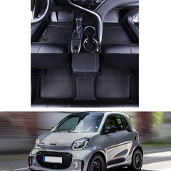Smart Fortwo 2016-2020 Black Floor Mats TPE
