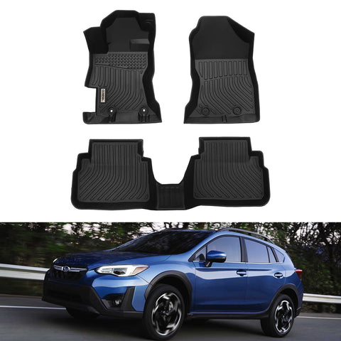 Subaru Crosstrek/XV 2018-2022 Black Floor Mats TPE