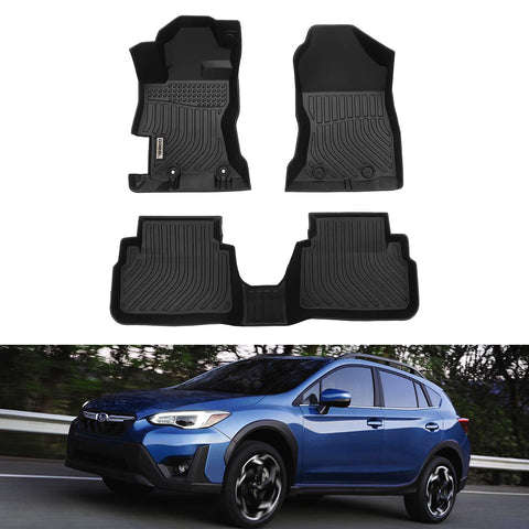 Subaru Crosstrek/XV 2018-2023 Black Floor Mats TPE