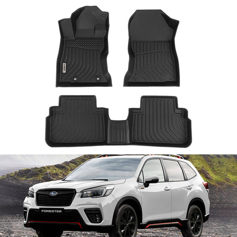 Subaru Forester 2019-2022 Black Floor Mats TPE