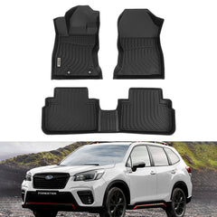Subaru Forester 2019-2022 Black Floor Mats TPE