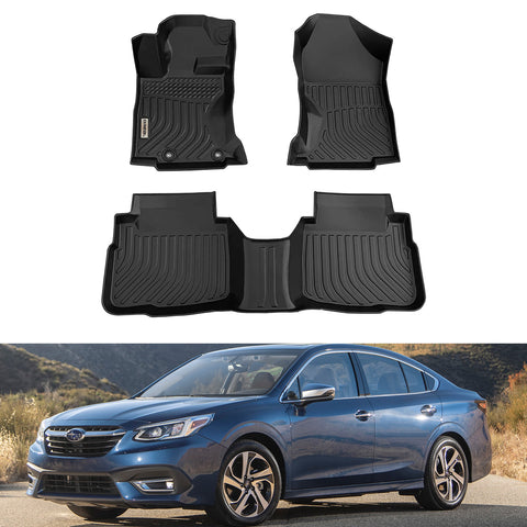 Subaru Legacy 2020-2024 Black Floor Mats TPE