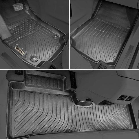 GMC Terrain / Terrain Denali 2018-2022 Black Floor Mats TPE