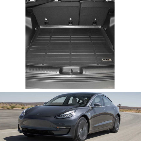 Tesla Model 3 2017-2020 Black TPE Trunk Mat