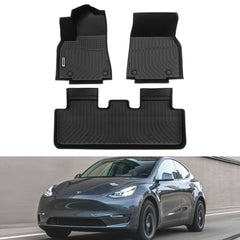 Tesla Model Y 2020-2022 Black Floor Mats TPE
