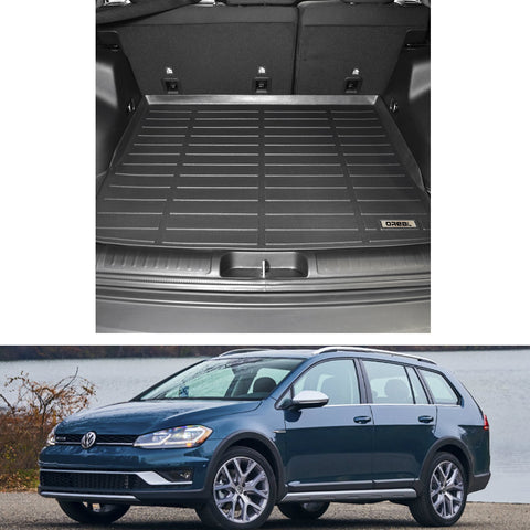 Volkswagen Golf Alltrack 2017-2019 Black TPE Trunk Mat