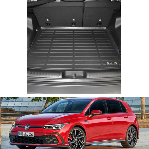 Volkswagen Golf GTI 2015-2021 Black TPE Trunk Mat
