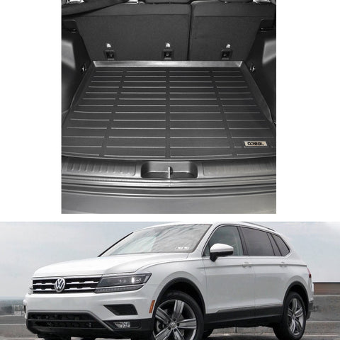 Volkswagen Tiguan 2018-2022 Black TPE Trunk Mat