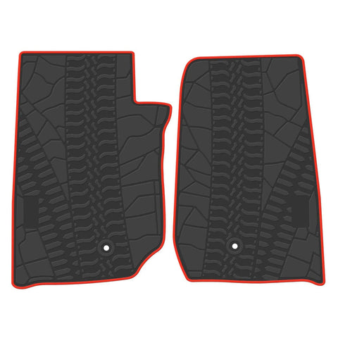 Jeep Wrangler JK 2 Doors 2014-2017 Black Rubber Floor Mats