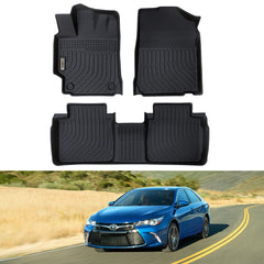 Toyota Camry 7th 2012-2017 Black Floor Mats TPE