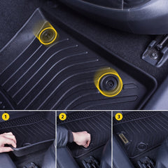 Ford Fiesta 2014-2019 Black Floor Mats TPE