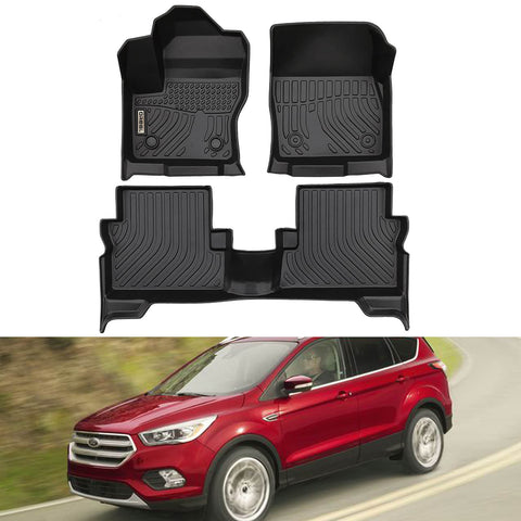 Ford Escape 2013-2019 Black Floor Mats TPE