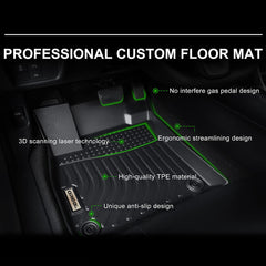 Hyundai Tucson Hybrid 2022- Black Floor Mats TPE